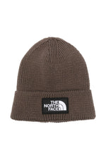 Brown Logo Patch Beanie Cap 1