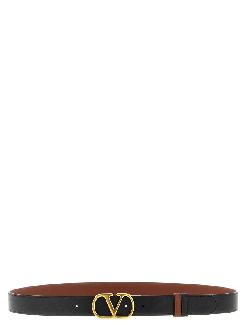 Brown VLogo Reversible Belt 2