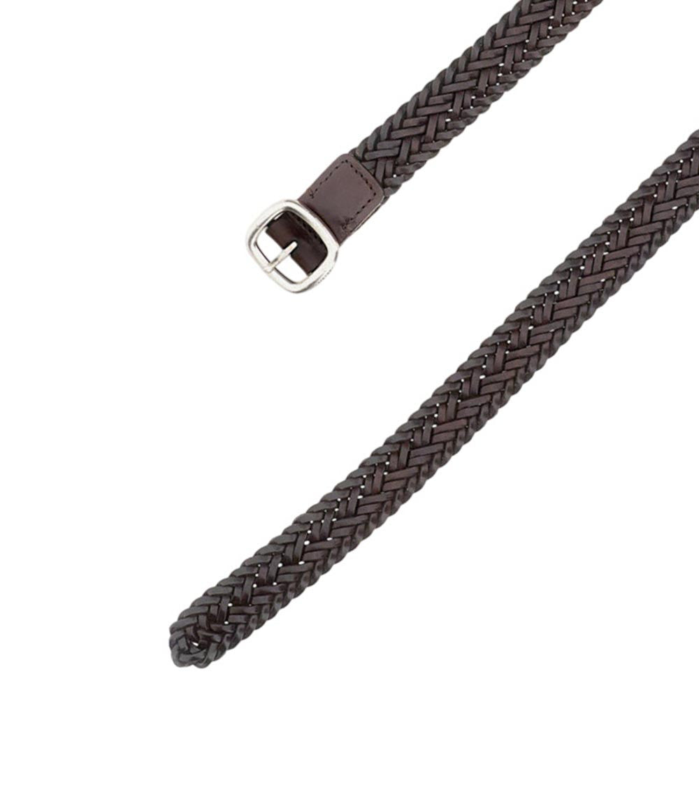 Dark Brown Braided Belt 2