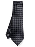 Navy Blue Geometric Tie 1