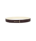 Brown Solid Reversible Belt 1