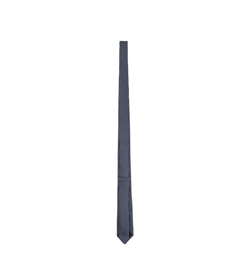 Navy Blue Geometric Tie 2
