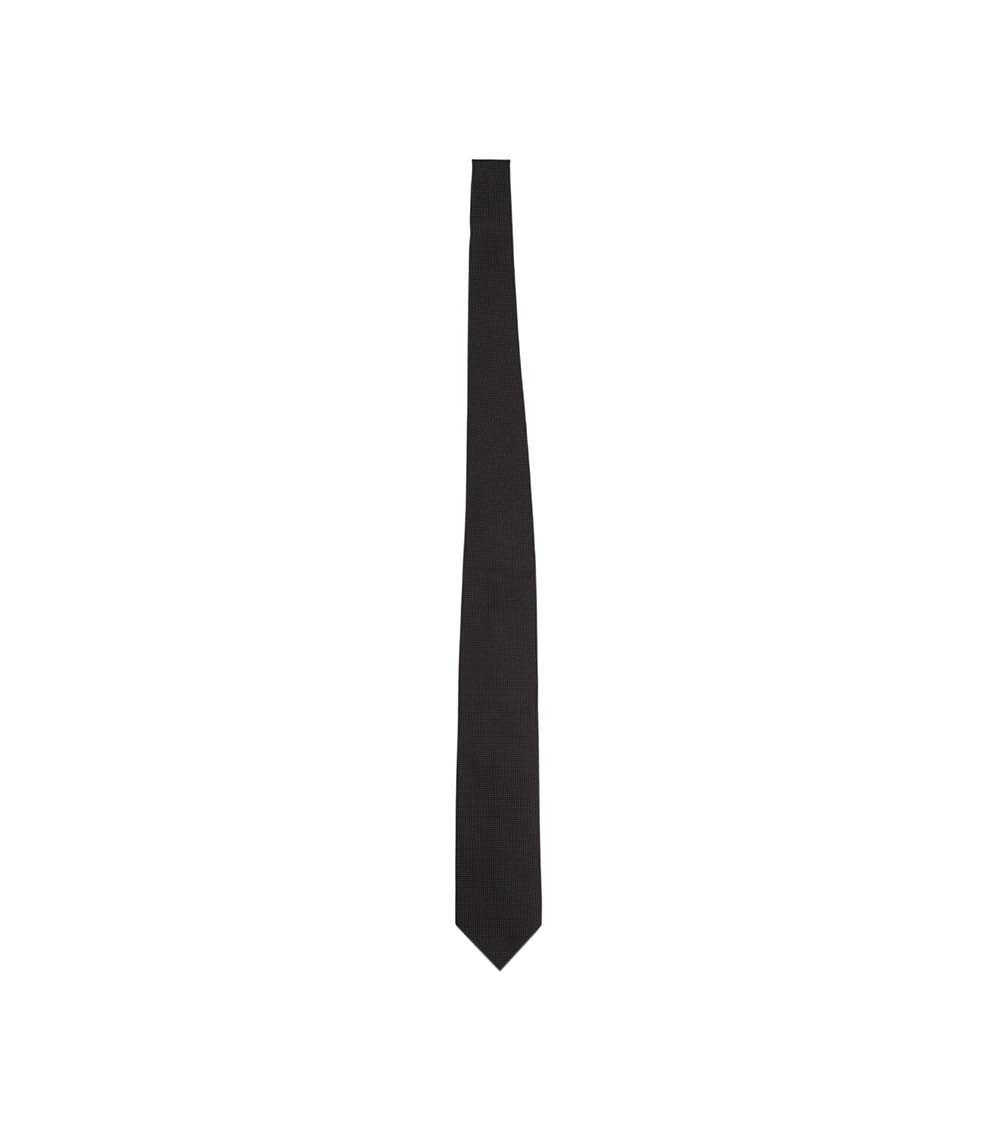 Black Solid Tie 1