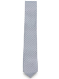 Grey Patterned Logo Tie 1
