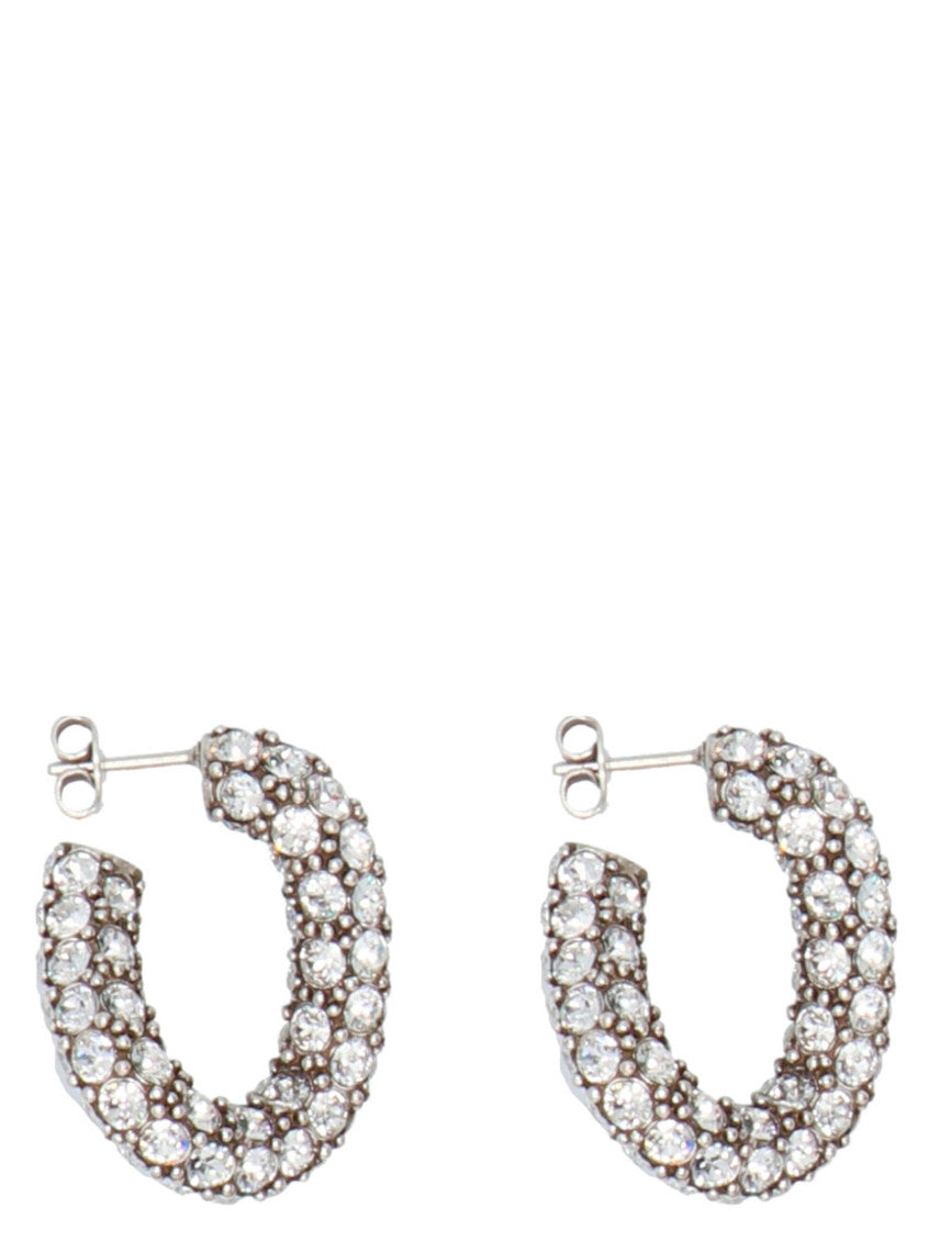 Silver Crystal earrings 1