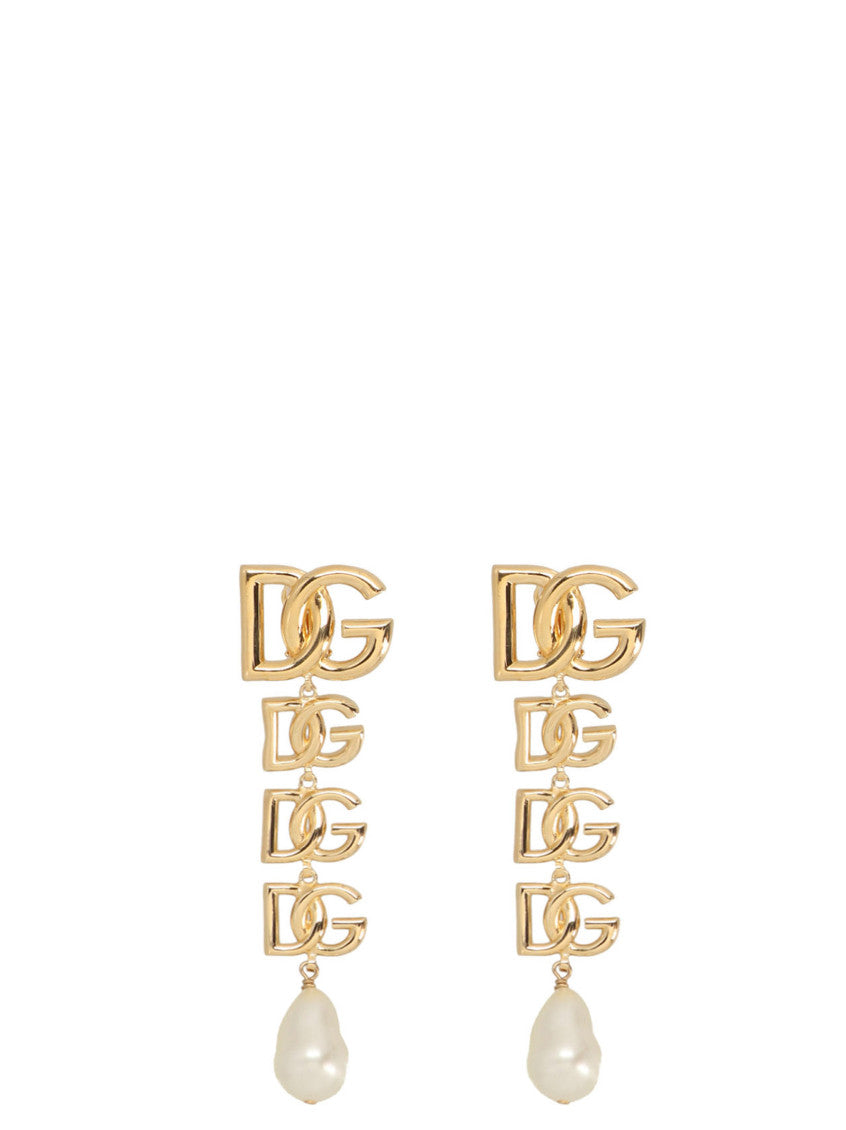 Gold Logo earrings 1