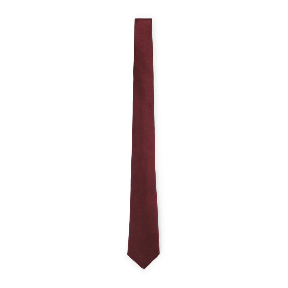 Burgundy Solid Tie 1