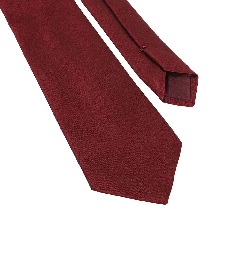 Burgundy Solid Tie 2