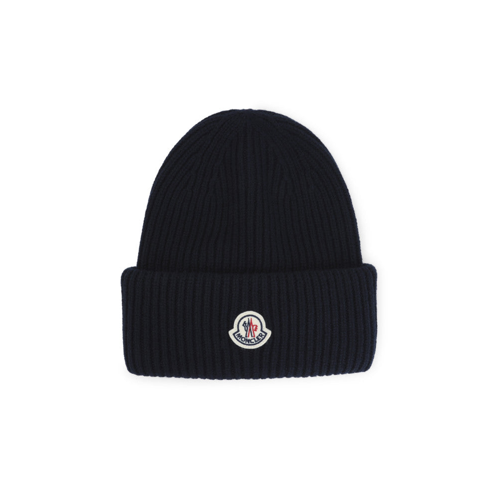 Navy Blue Logo Beanies Cap 1