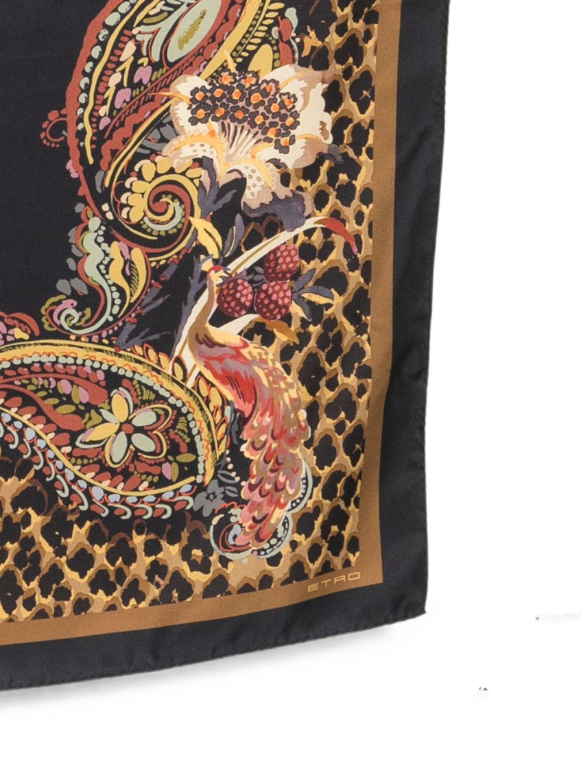 Black Printed Scarf 3