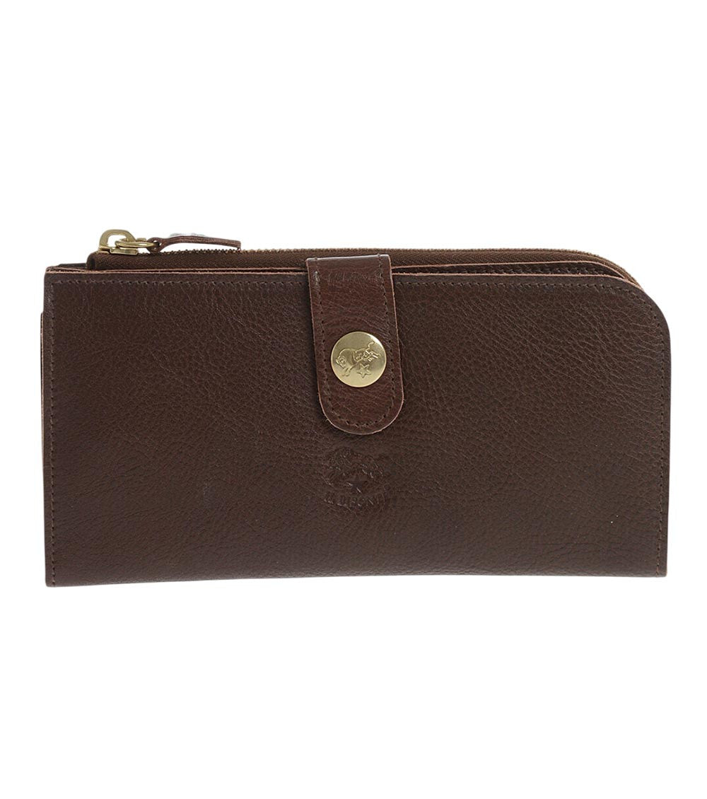 Brown Hammered Textured Wallet 1