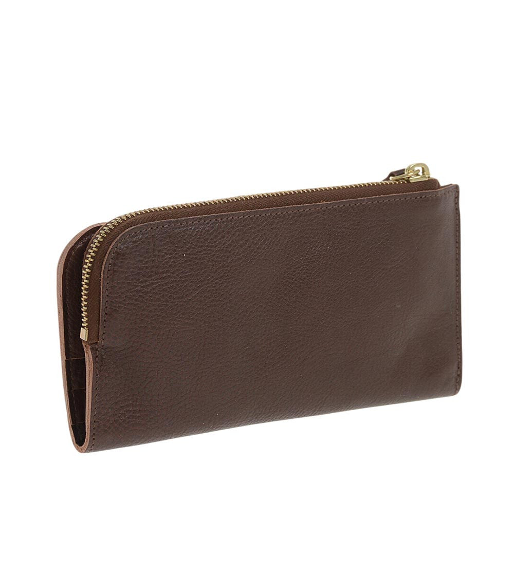 Brown Hammered Textured Wallet 2
