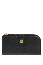 Black Hammered Textured Wallet 1