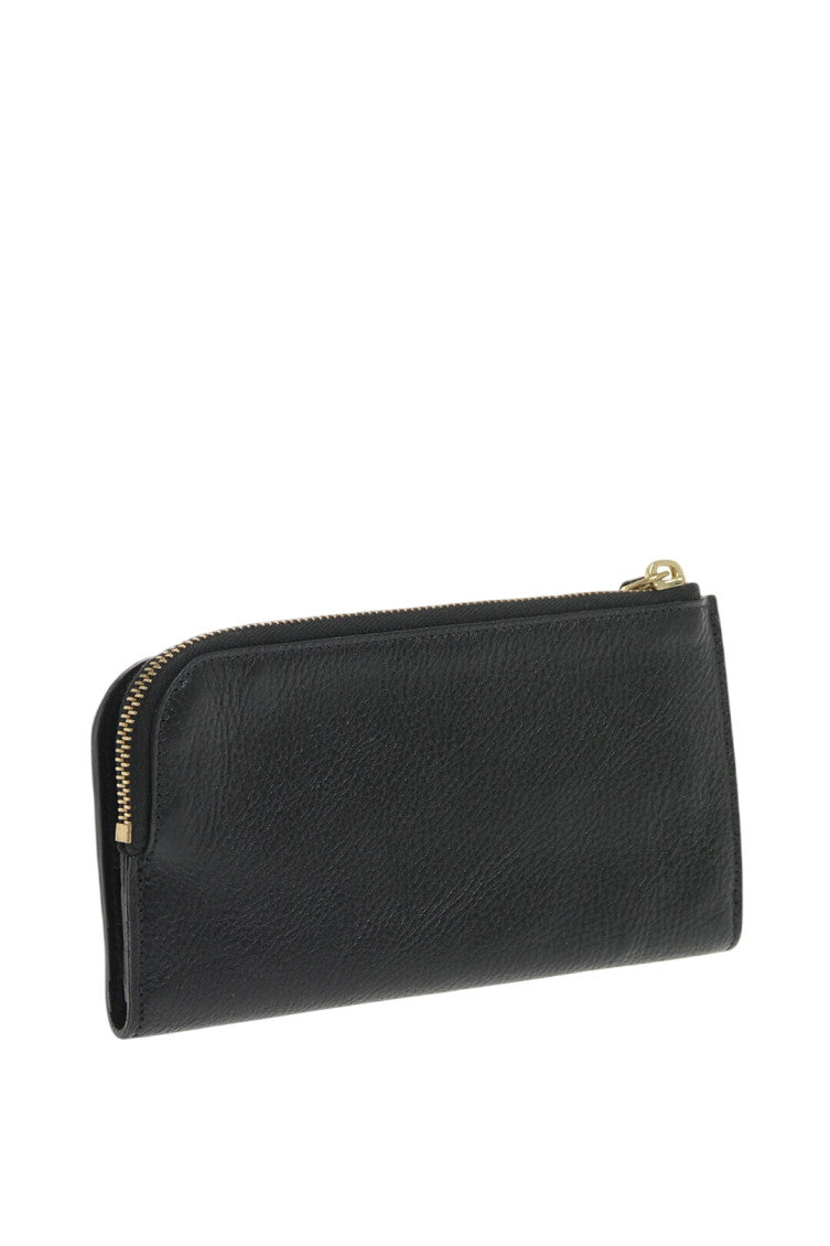 Black Hammered Textured Wallet 2