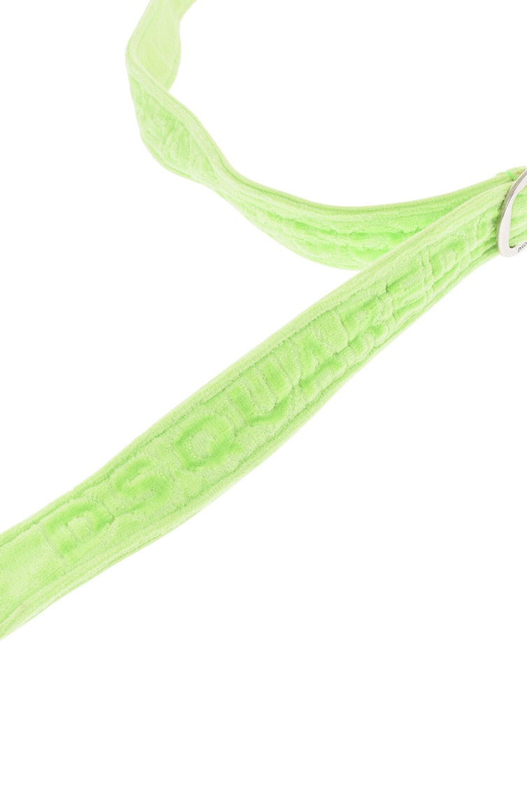 Green Textured Adjustable Belt 3