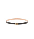 Black Textured Buckle Belt 1