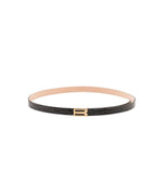 Black Textured Buckle Belt 1