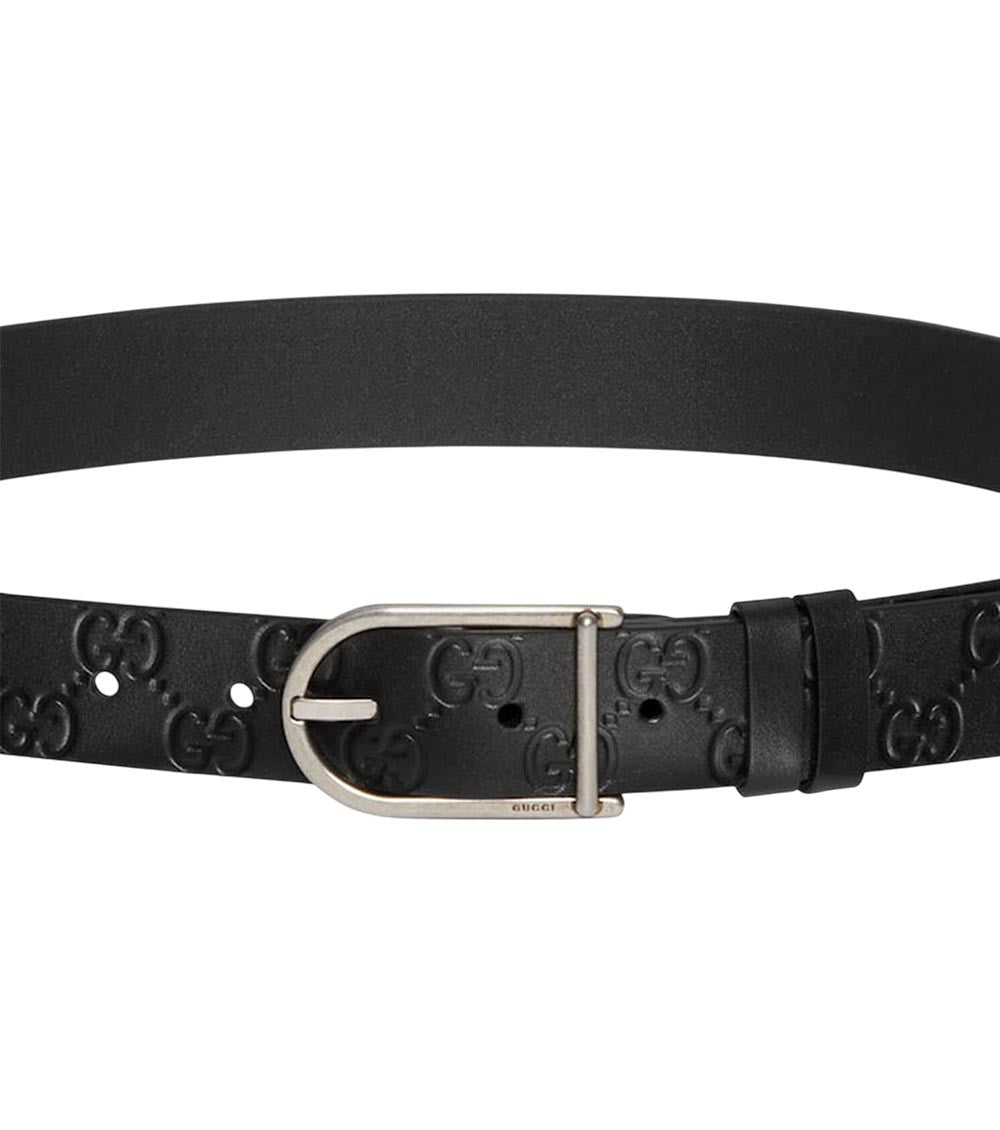 Black Reversible Logo Buckle Belt 3