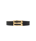 Black Textured Buckle Belt 1