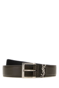Brown Dark Solid Buckle Belt 1