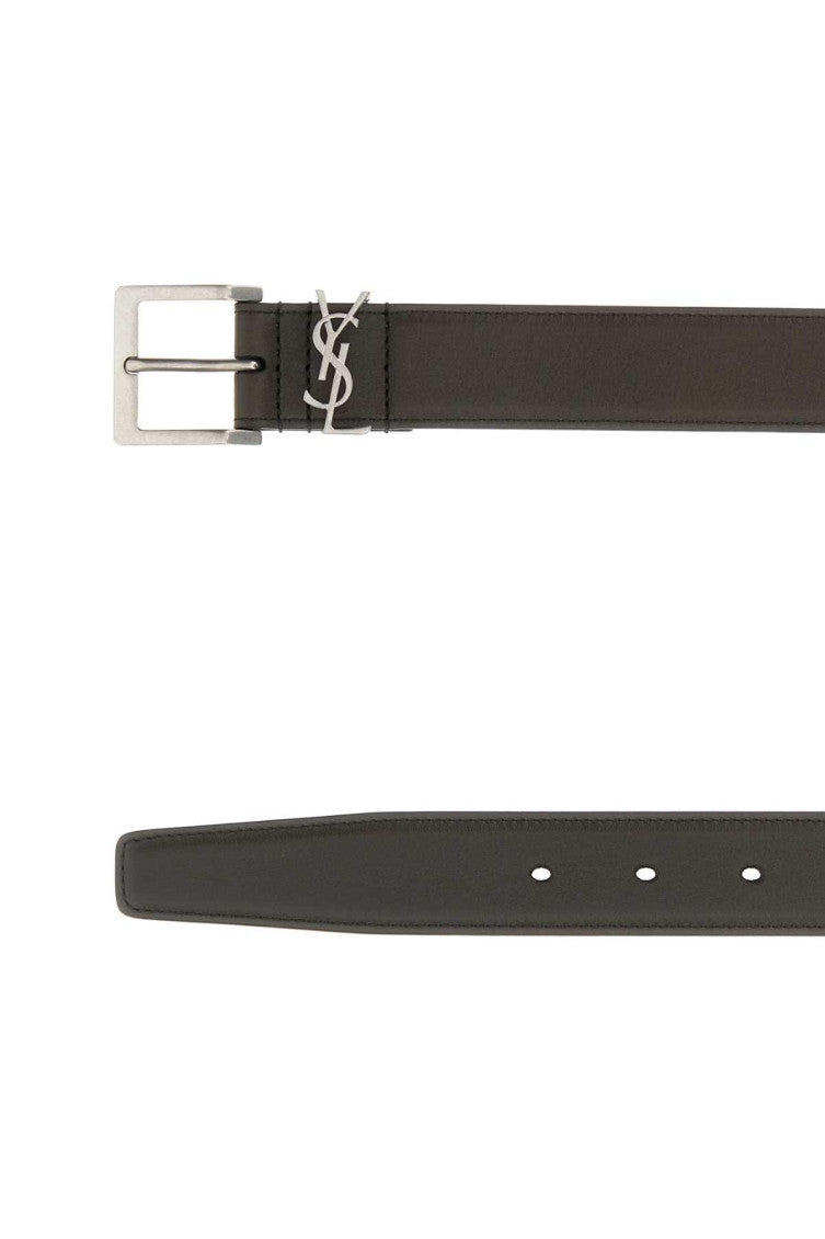 Brown Dark Solid Buckle Belt 2