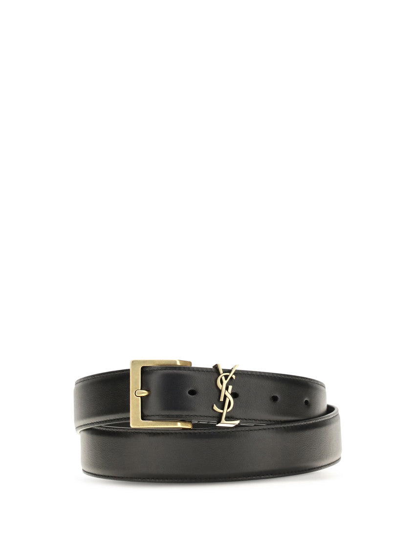 Black Solid Buckle Belt 2