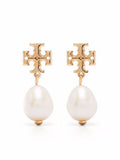Golden Kira Pearl Drop Earrings 1