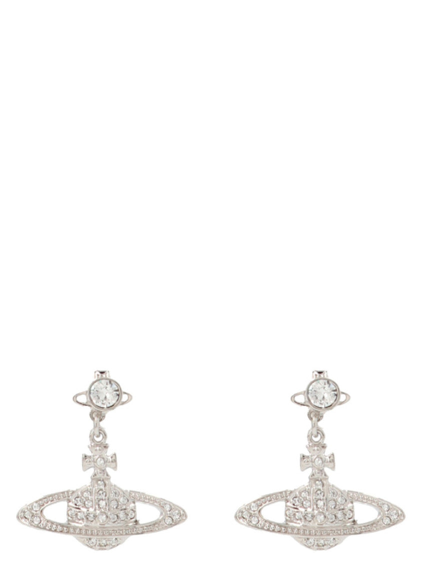 Silver Mini Bas Relief Drop Earrings 1