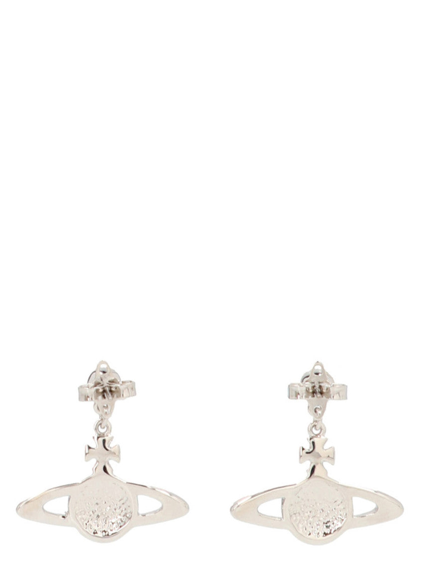 Silver Mini Bas Relief Drop Earrings 2