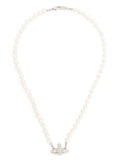 Silver White Pearl Necklace 1
