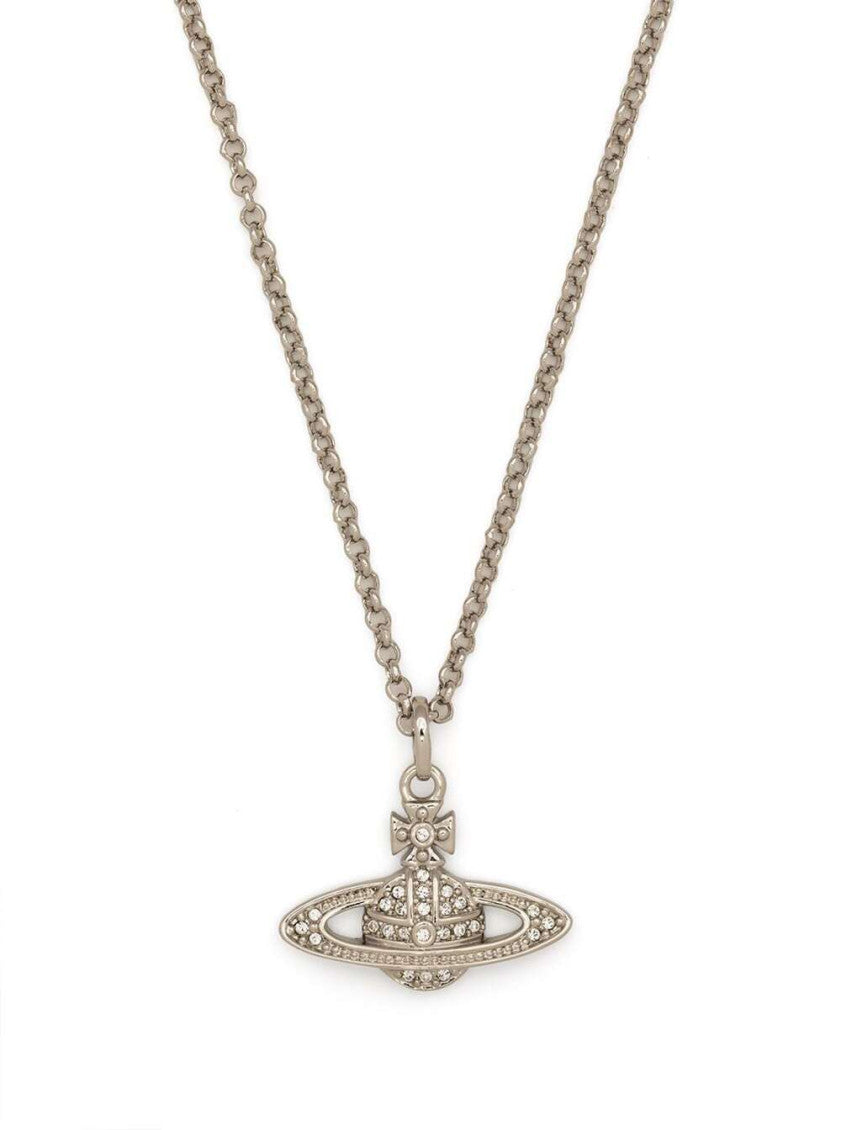 Silver Orb Pendant Necklace 2