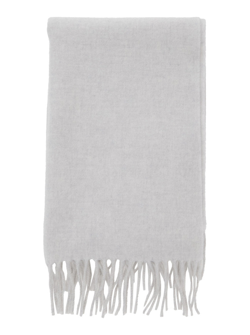 Grey Fringed Scarf 1
