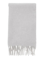 Grey Fringed Scarf 1