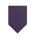 Navy Blue Geometric Tie 1