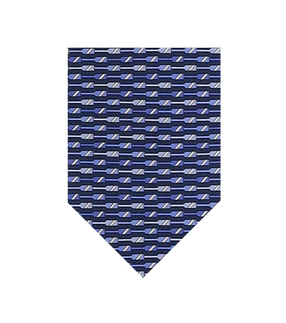 Blue Printed Tie 1
