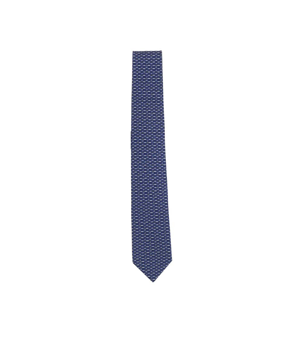 Blue Printed Tie 2
