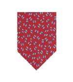 Red Printed Tie 1