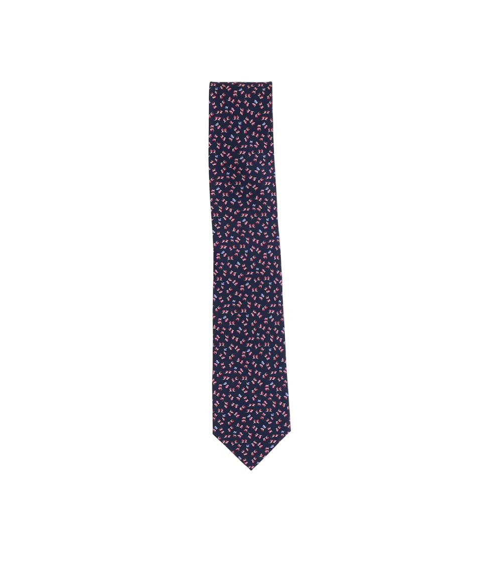 Blue Printed Tie 2