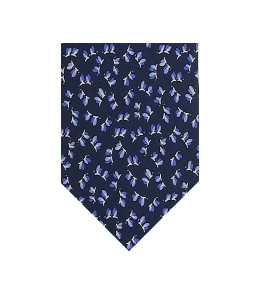 Blue Printed Tie 1