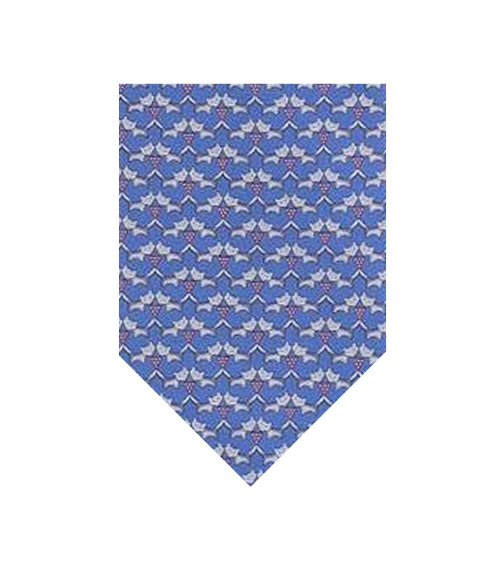 Light Blue Printed Tie 1