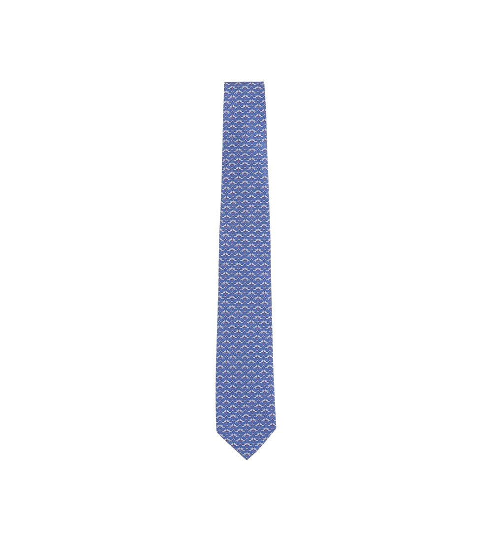 Light Blue Printed Tie 2