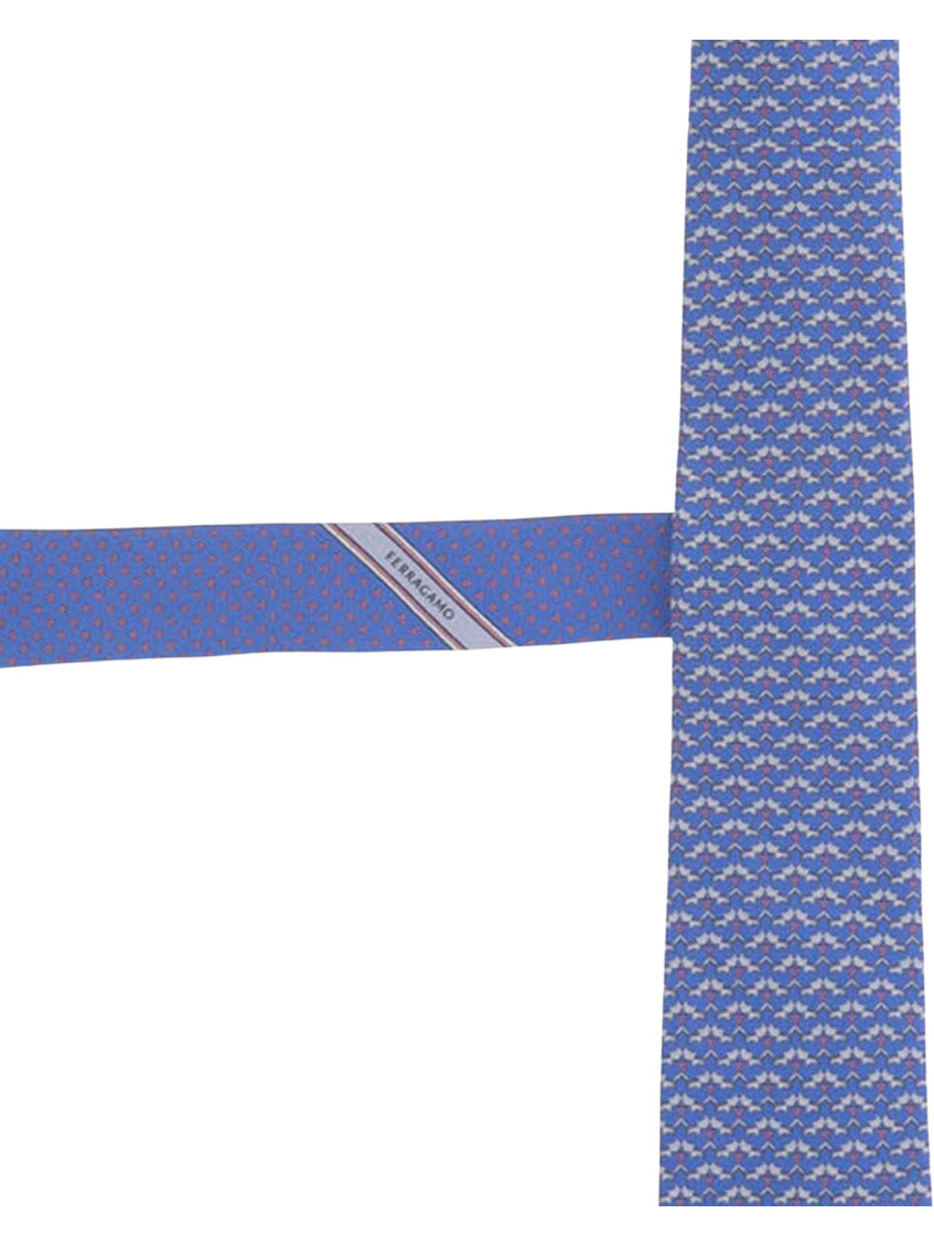 Light Blue Printed Tie 3