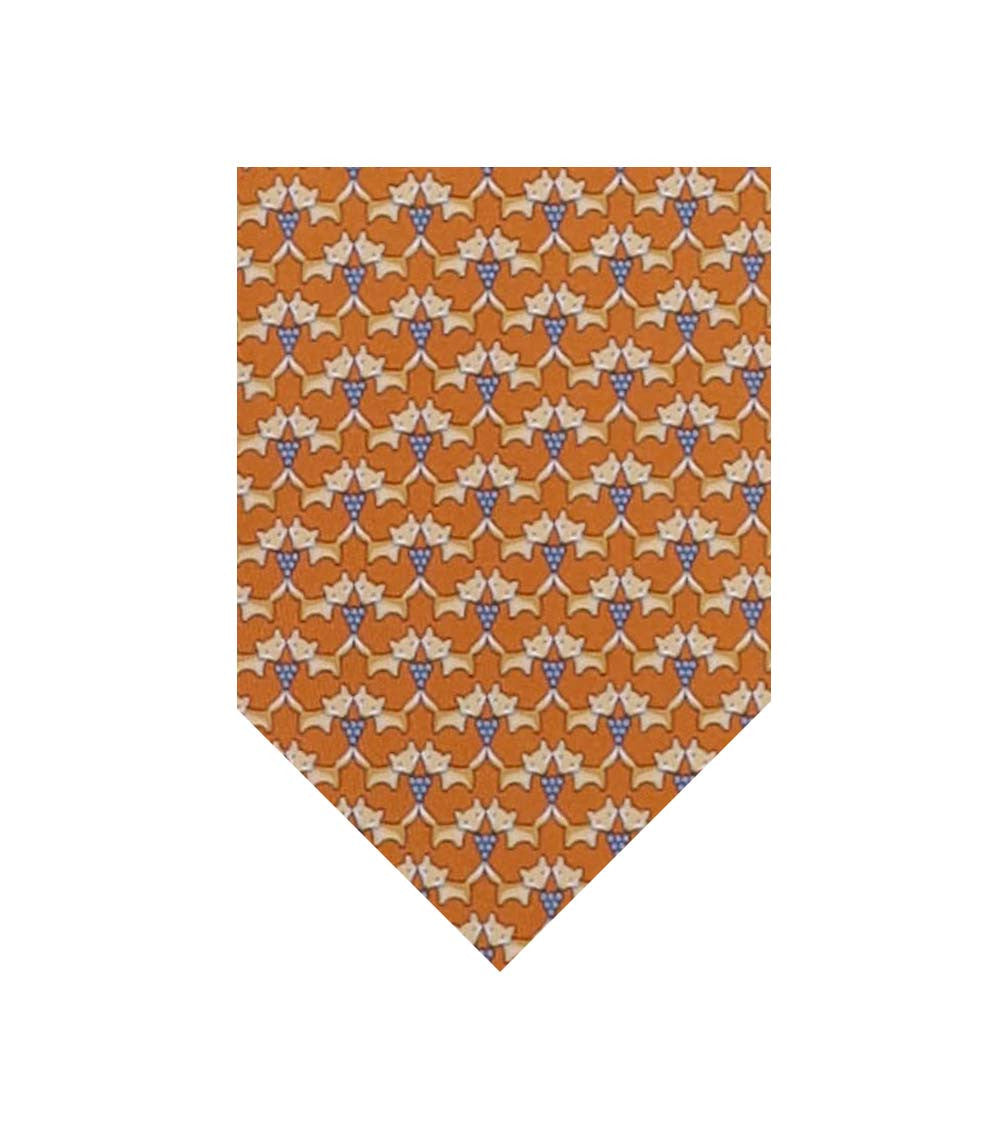 Orange Graphic Tie 1