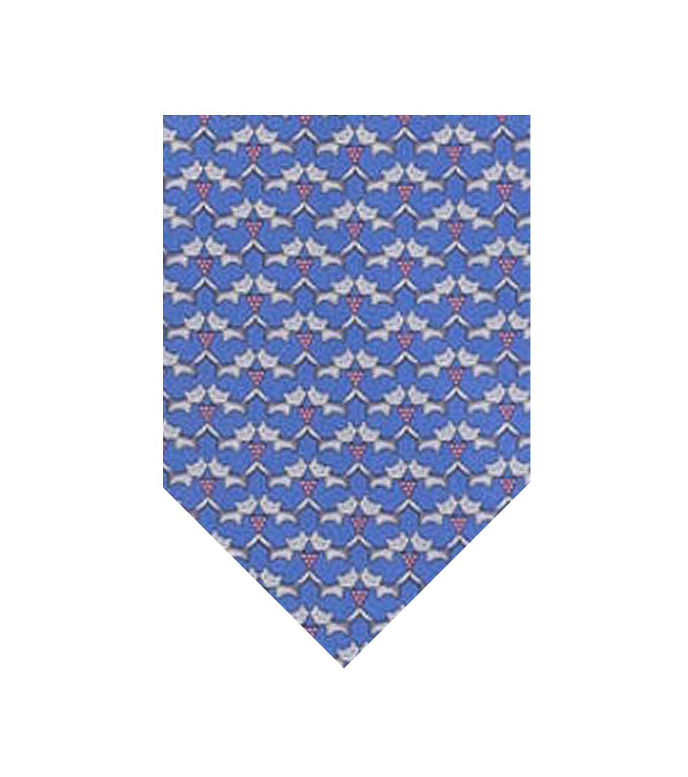 Light Blue Graphic Tie 1