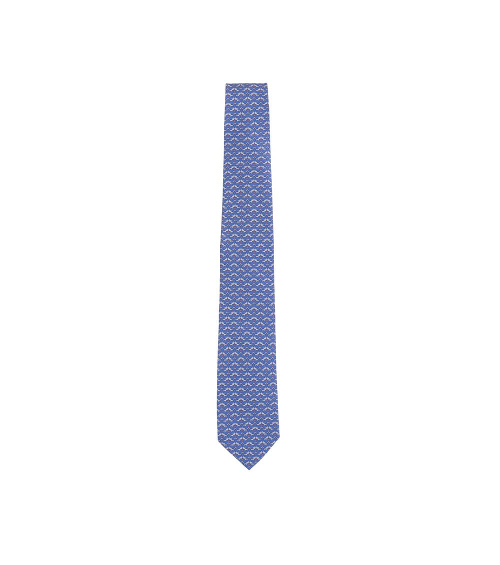 Light Blue Graphic Tie 2