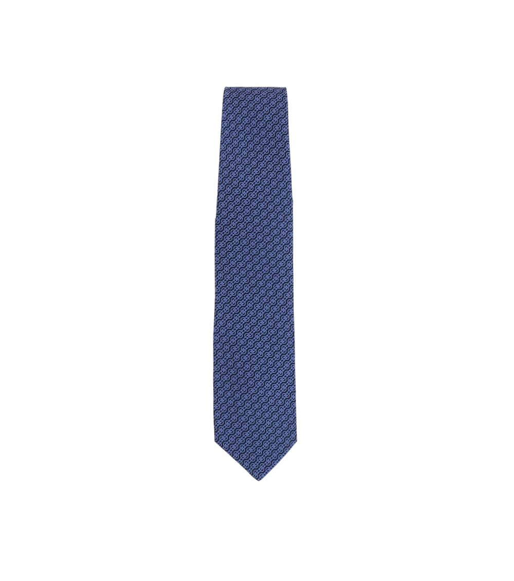 Blue Geometric Tie 2