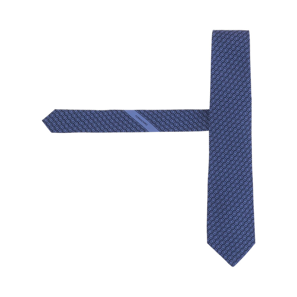 Blue Geometric Tie 3