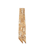 Beige Check Bandana Scarf 1
