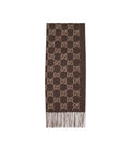 Brown GG Logo Scarf 1