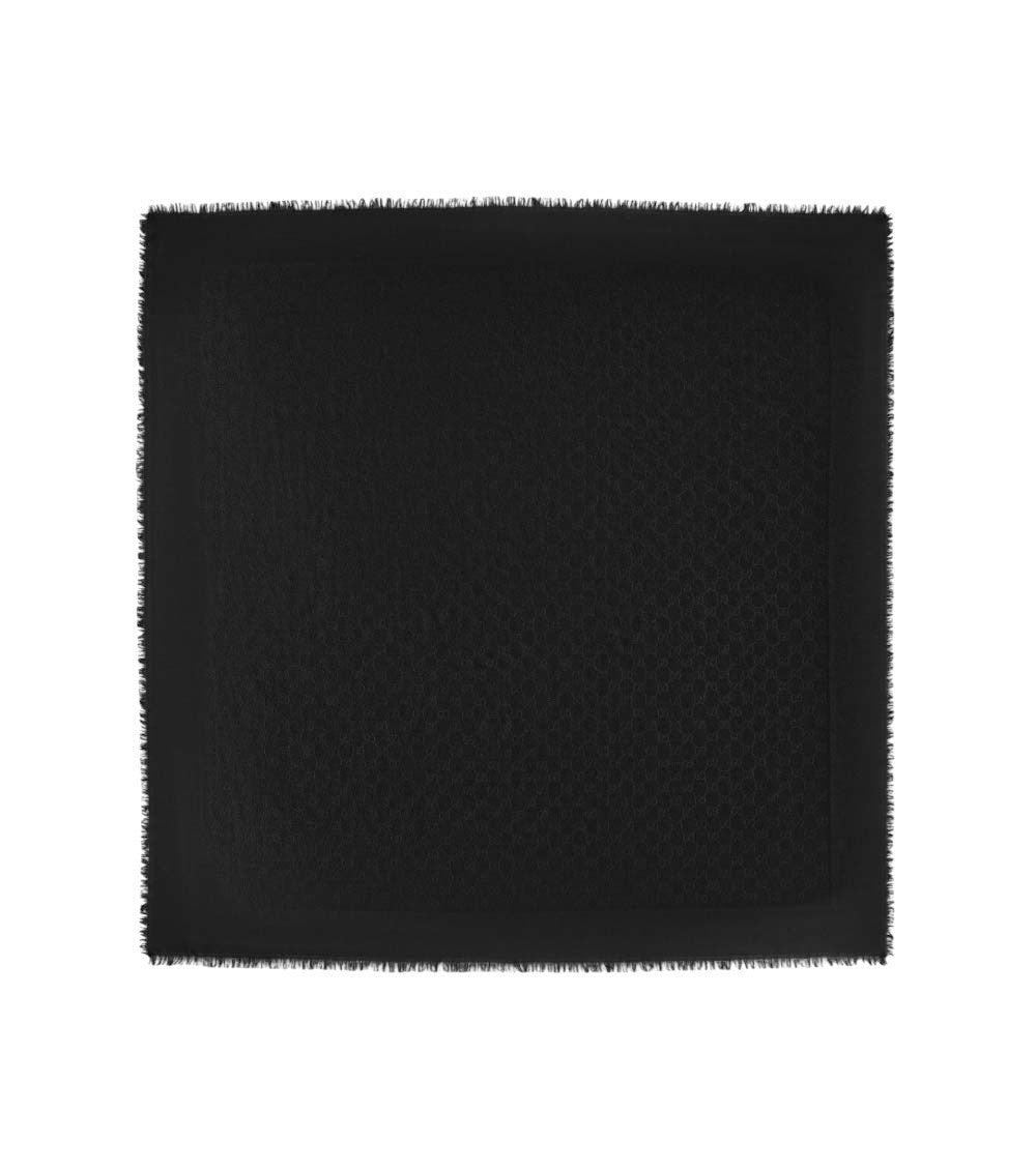 Black GG Logo Scarf 1